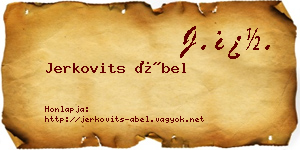 Jerkovits Ábel névjegykártya